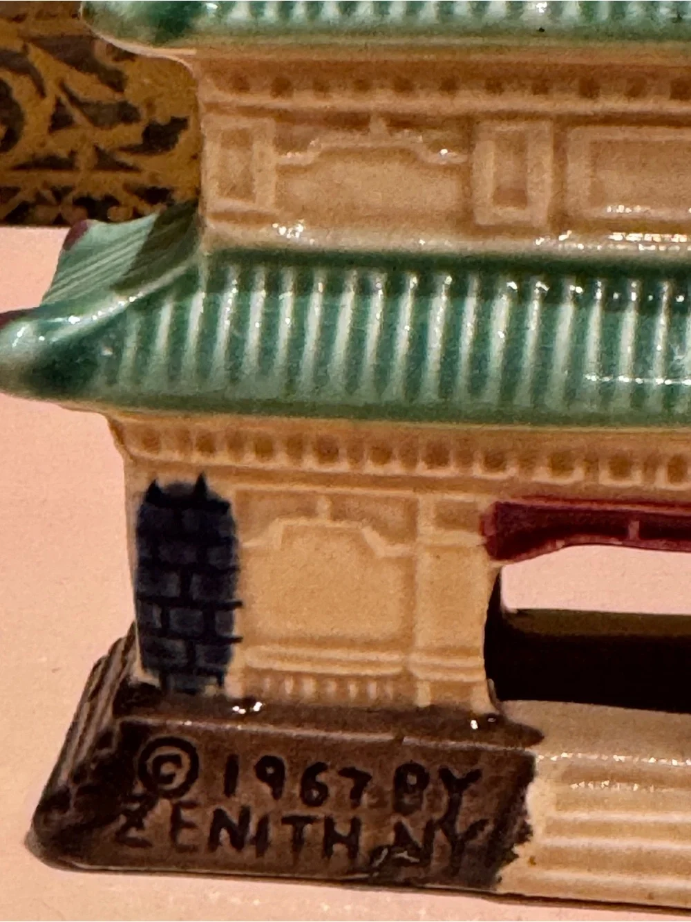 Vintage 1967 ceramic Japanese pagoda